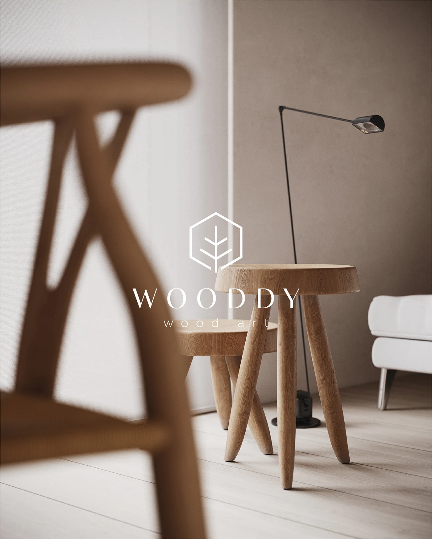 Wooddy Co. marka kimliği — Mobilya — görsel 3/7